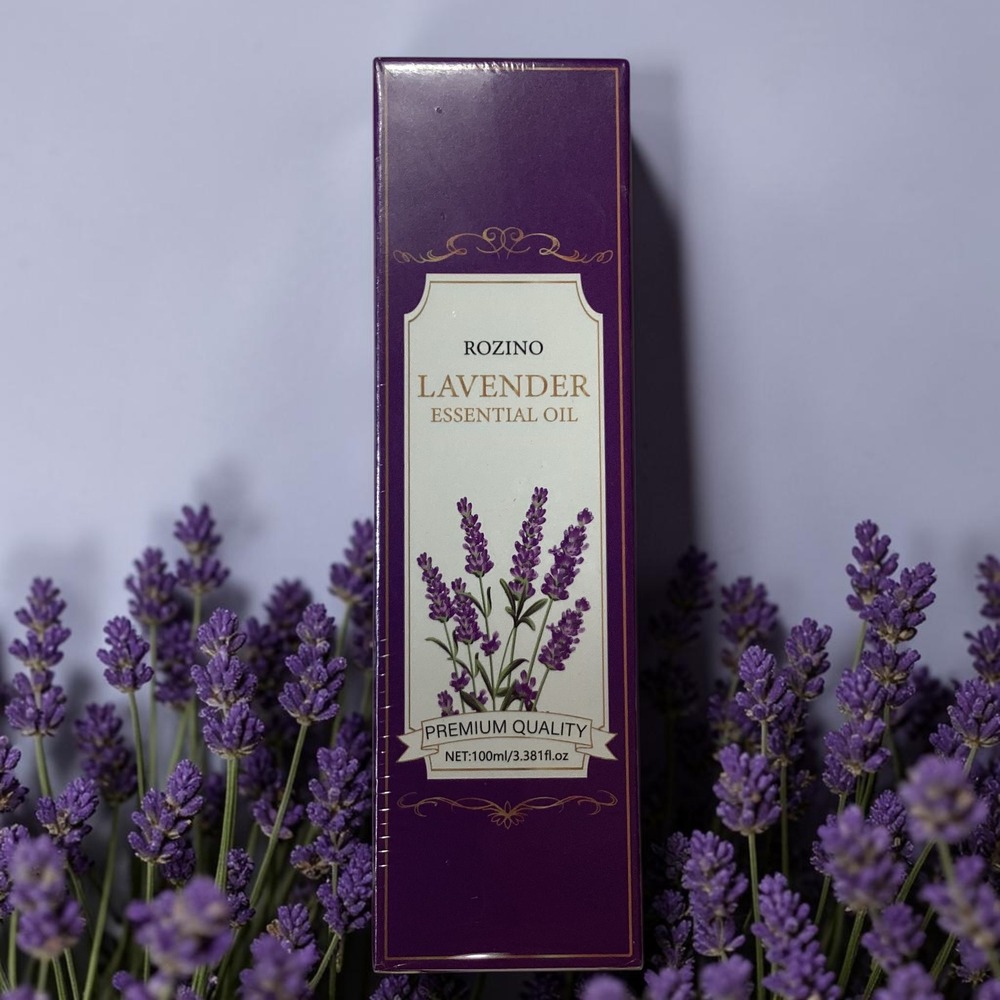 Rozino Lavender Essential Oil 100ml Premium Quality Moisturizing New Sealed